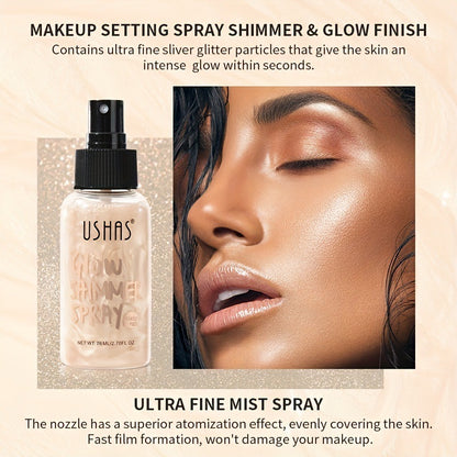 Intense Glow within Seconds. 
Face and Body Waterproof Foundation spray