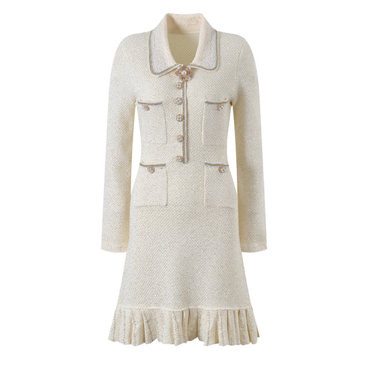 Women's Fashionable French-style Pleated Hip Skirt
