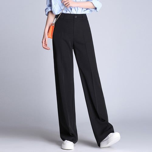 Wide-leg Casual Straight-leg Suit Trousers