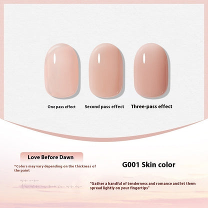 UV Polish White Nude Transparent Color Nail Beauty UV