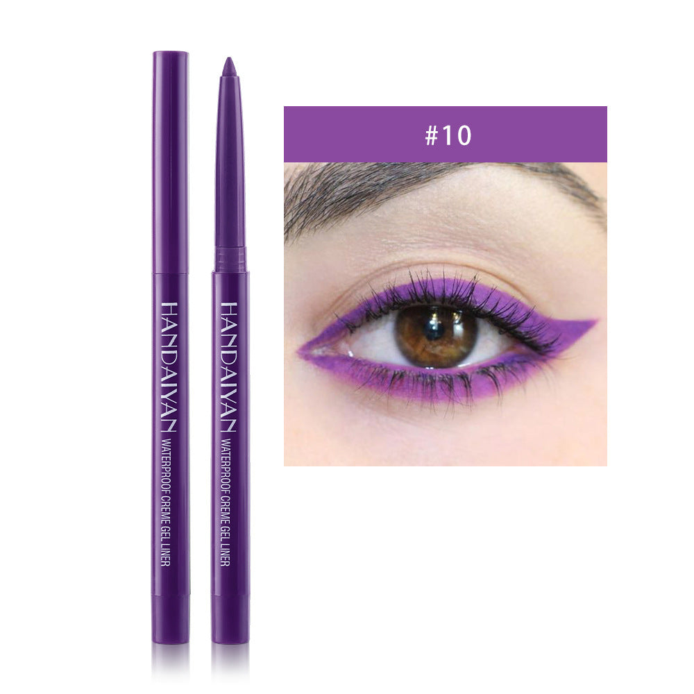 20 Color Cat Eye Makeup Waterproof Neon Colorful Liquid Eyeliner Pen Make Up Comestics Long-lasting Black Eye Liner Pencil