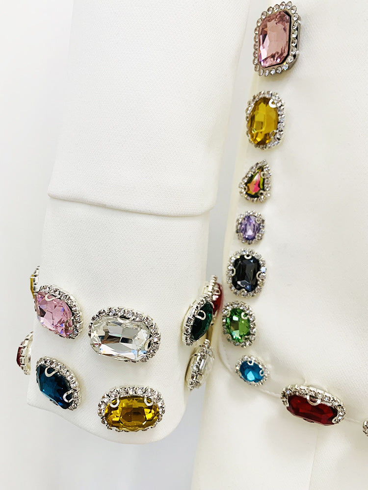 Gemstone Diamond Long Sleeve Dress