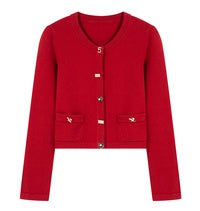 Femininity Button Up Sweater Coat Knitted Cardigan