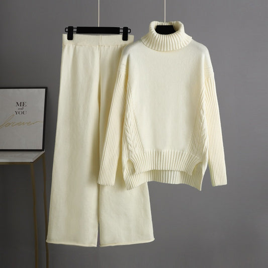 Western Style Fashionable Wide-leg Pants Two-piece Women