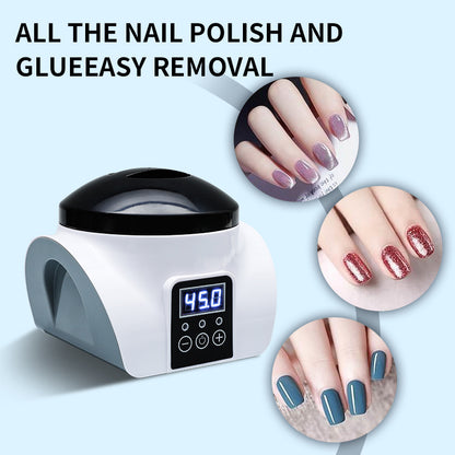 New Smart Electric Steam Nail Polish Remover No Nail Wrapping