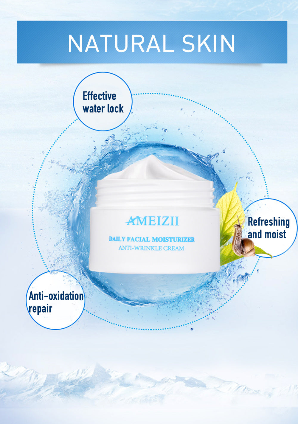 Ameizii 24 hour Daily Facial Moisturizer Cream
Intense Hydration and Nourishment