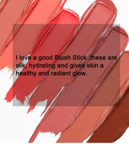 Blush Stick Foundation 2-in-1 Waterproof Sweat-proof Easy To Brighten Vermicelli With Brush Head