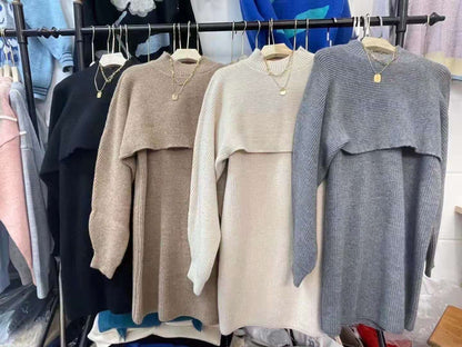 Two-piece Women's Sweater Little Knit Dress