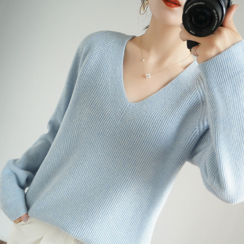 Women Korean Casual Slimming Knitted Sweater