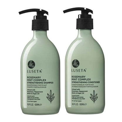 Luseta Rosemary Mint Strengthening Shampoo and Conditioner Provide Nourishment & Smoothness for Thin Hair,Reduce Frizz and Add Shine for All Hair Types 16.9oz×2 16.9 Fl Oz (Pack of 2)