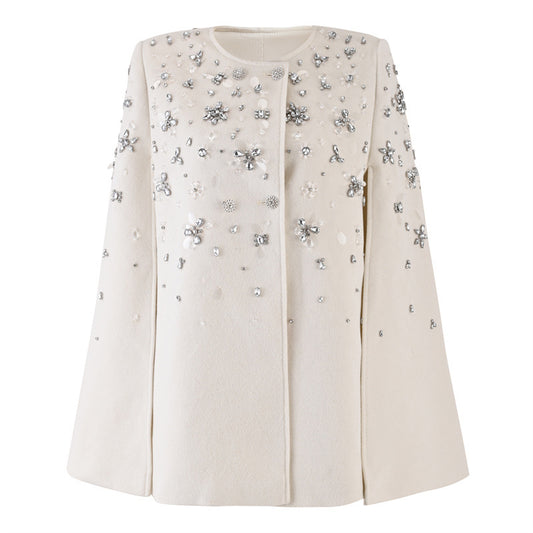 Beads Coat Loose Socialite Cloak