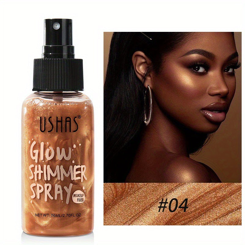 Intense Glow within Seconds. 
Face and Body Waterproof Foundation spray