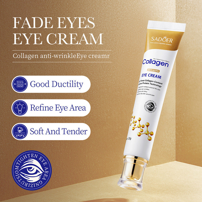 Collagen Fade Wrinkles Firming Anti-puffiness Dark Circles Eye Cream