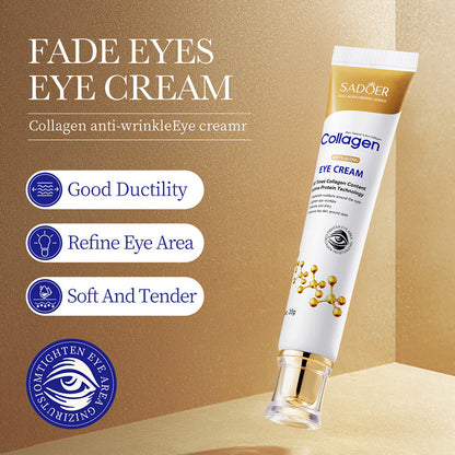 Collagen Fade Wrinkles Firming Anti-puffiness Dark Circles Eye Cream