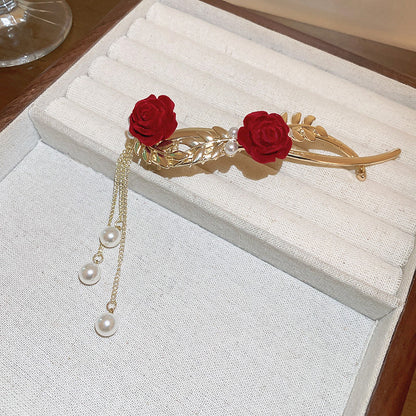 Korean Temperament Rose Wheat Ear Hair Clip