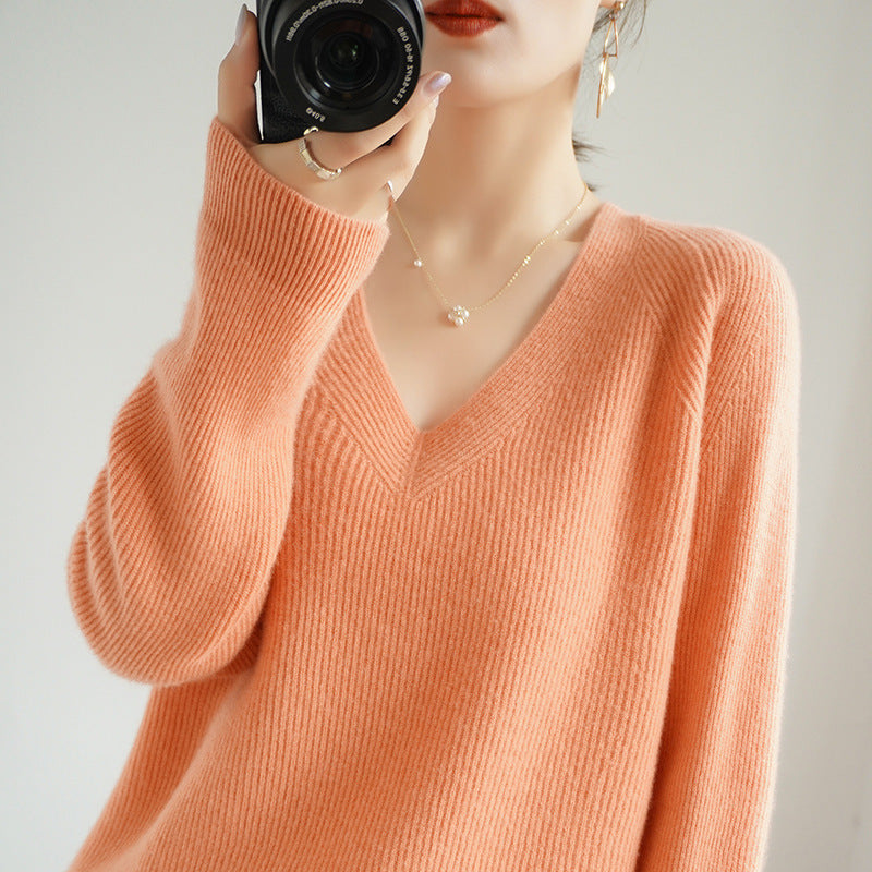 Women Korean Casual Slimming Knitted Sweater
