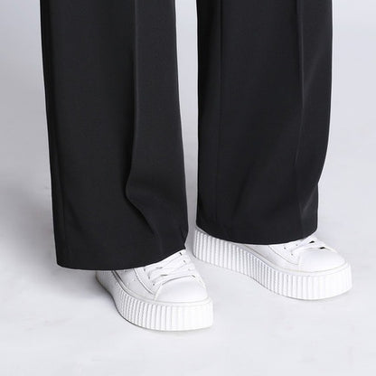 Wide-leg Casual Straight-leg Suit Trousers