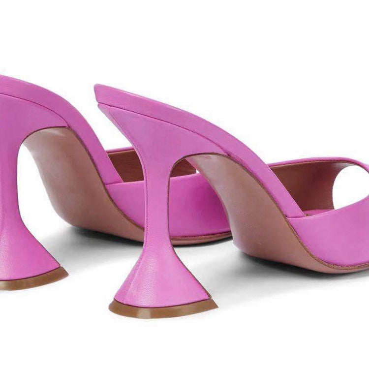 Women's Fish Mouth High Heel Simple Sandals