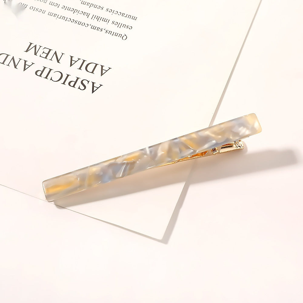 Acetate Duckbill Cute Single Line Clip Hair Accessories