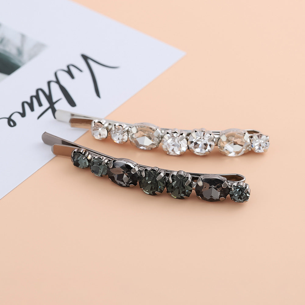 Celebrity All-match Hair Accessories Light Luxury Diamond-embedded Bangs Shredded Hairpin