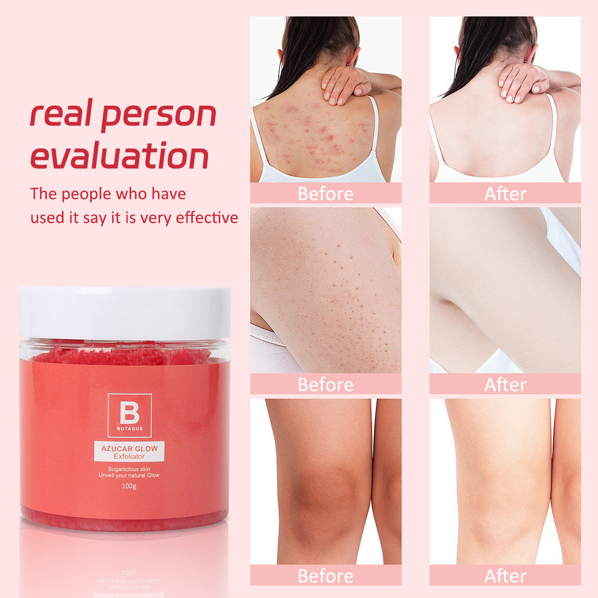 BOTAGUS  Glow Exfoliator  Sugar Facial Scrub For Smoother  Glowing Skin