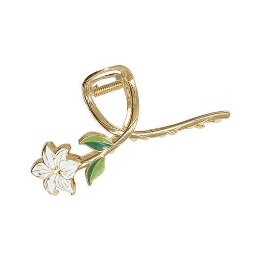 Super Fairy High-end Gardenia Flower Clip Exquisite Hair Clip