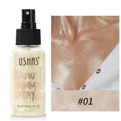 Intense Glow within Seconds. 
Face and Body Waterproof Foundation spray