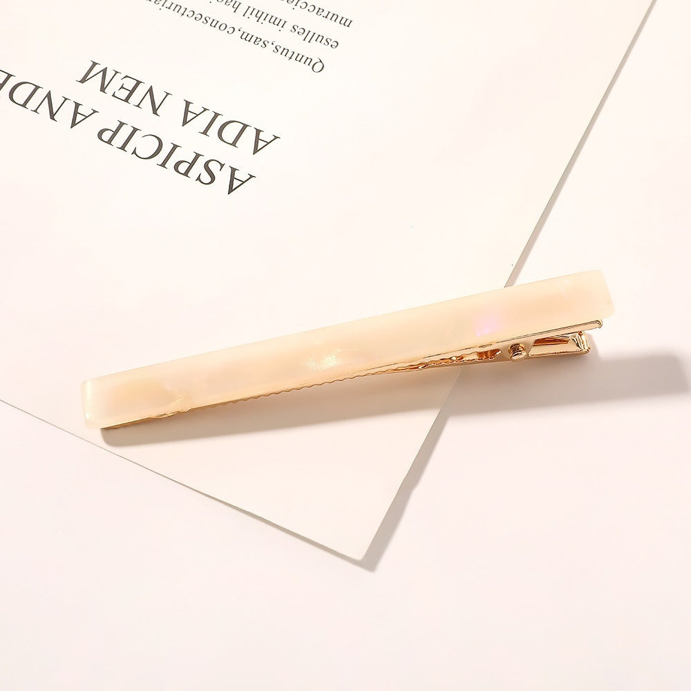 Acetate Duckbill Cute Single Line Clip Hair Accessories
