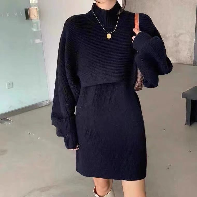 Two-piece Women's Sweater Little Knit Dress