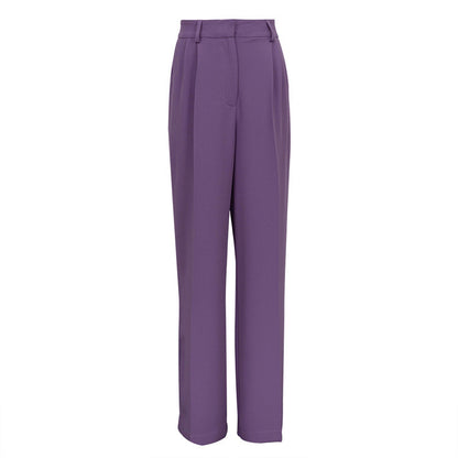 Commuter High Waist Loose Klein Casual Trousers
