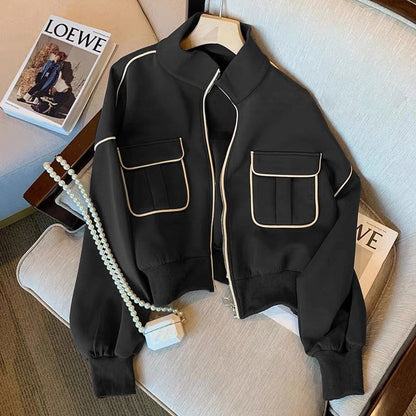 Women's Fashion Short Baseball Jacket