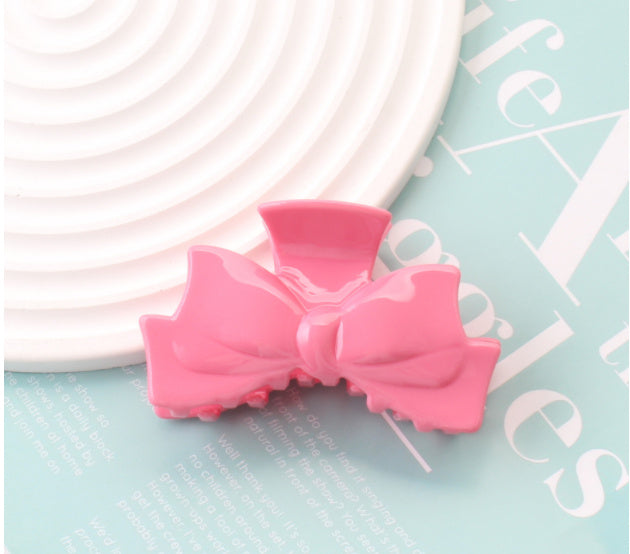 New Acetate Grip Sweet Bow Shark Clip Hair Accessories Large Updo Hair Claw Headdress Clip