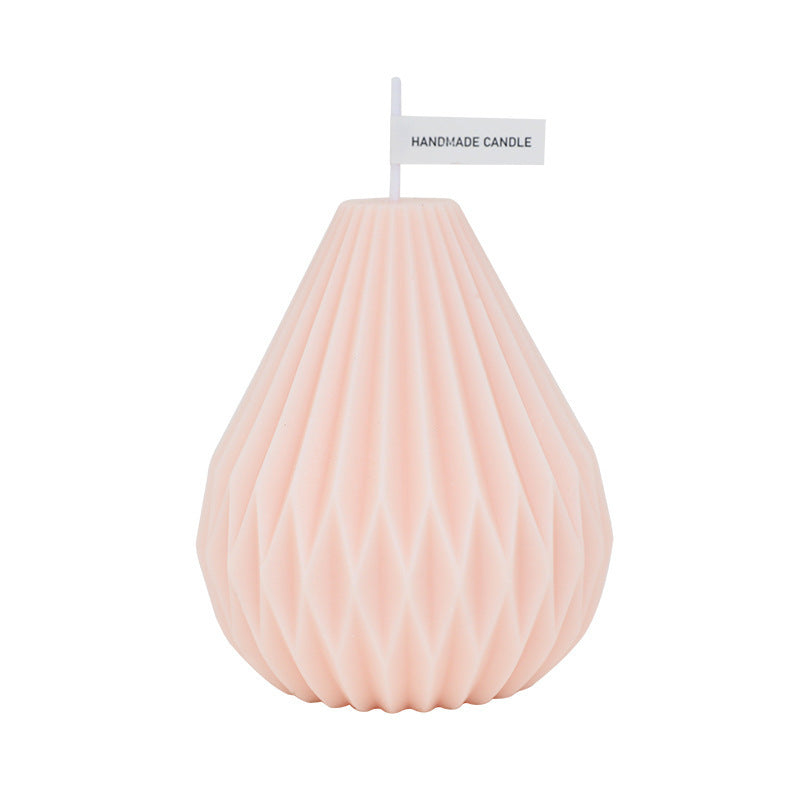 Nordic Style Geometric Lines Pear Shaped Aromatherapy Candles