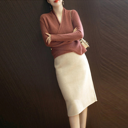 Women's Knit Two-piece Suit Skirt