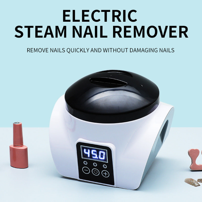 New Smart Electric Steam Nail Polish Remover No Nail Wrapping