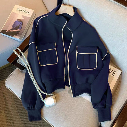 Women's Fashion Short Baseball Jacket