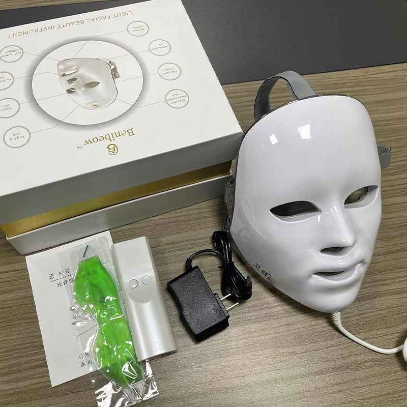 Touch Mask Beauty Instrument Colorful LED Light Relieve Fatigue Fade Wrinkle Restore Vitality