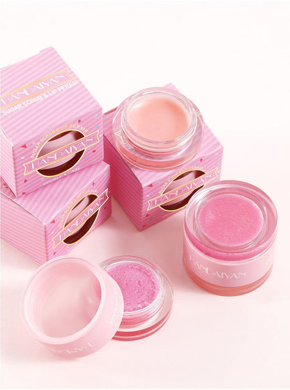 Frosted Lip Balm Two-in-one Double-effect Lipstick Repair Exfoliating Lip Scrub Cream