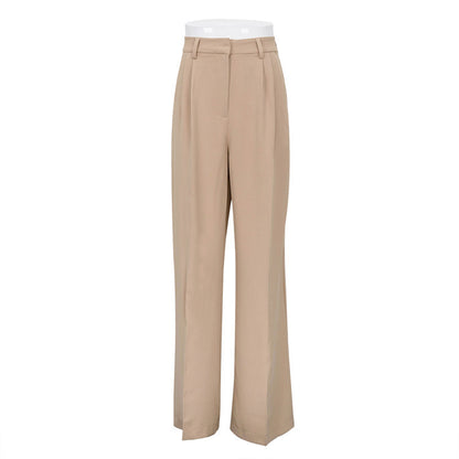 Commuter High Waist Loose Klein Casual Trousers