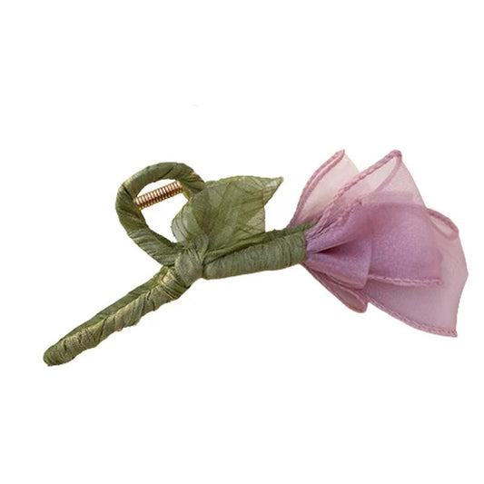 Tulip Flower Hair Clip Korean Style Sweet Back Head