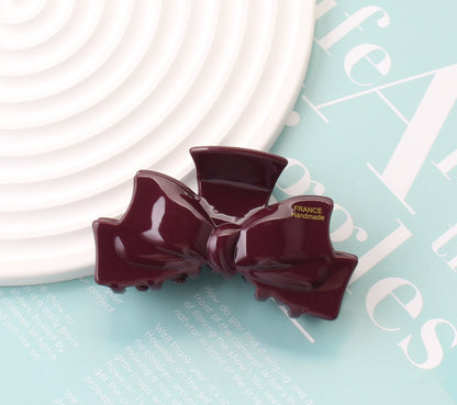 New Acetate Grip Sweet Bow Shark Clip Hair Accessories Large Updo Hair Claw Headdress Clip