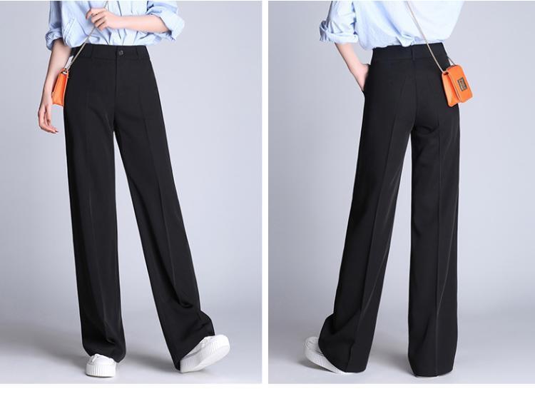 Wide-leg Casual Straight-leg Suit Trousers