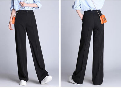 Wide-leg Casual Straight-leg Suit Trousers