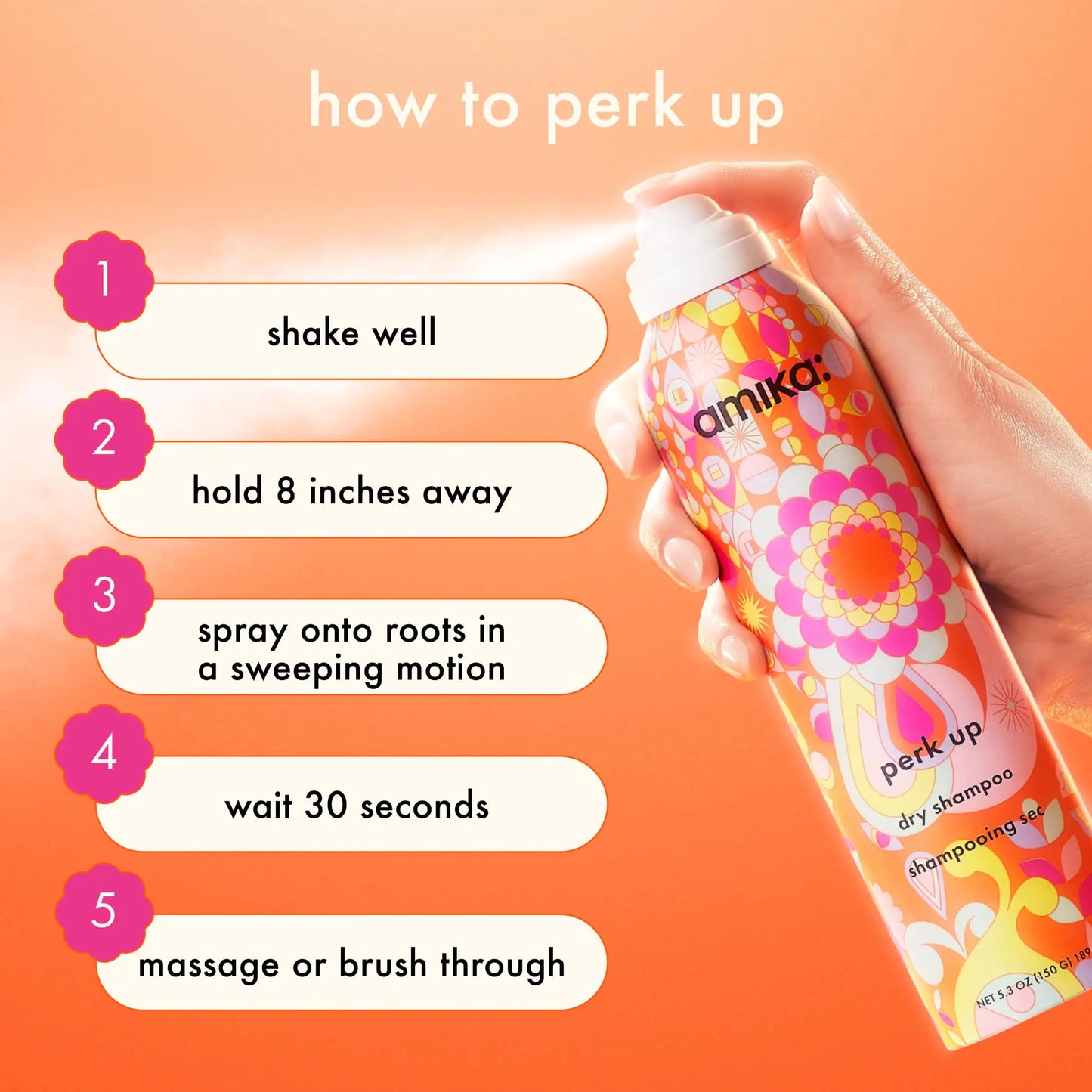 amika perk up talc-free dry shampoo 1.8 Ounce (Pack of 1)