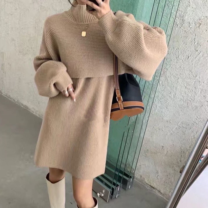 Two-piece Women's Sweater Little Knit Dress