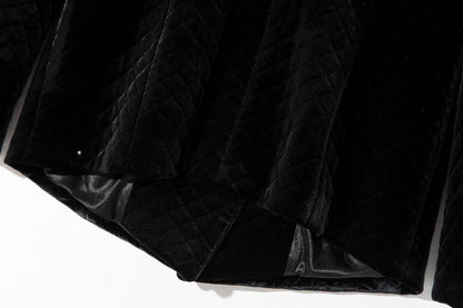 Three-grain Double-breasted Cotton Jacket Velvet Women's Suit